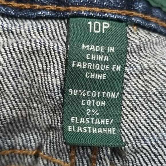 Ralph Lauren Jeans Women's 10 P Boot Cut Blue Denim Button Zip Closure - Picture 4 of 9